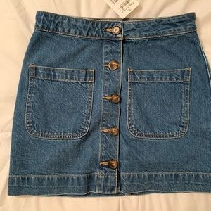 Free people jean skirt